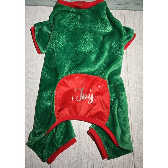 LuvGear Other - LuvGear Pyjamas Christmas JOY Dog Pajamas Size LARGE Green & Red Holiday NWT